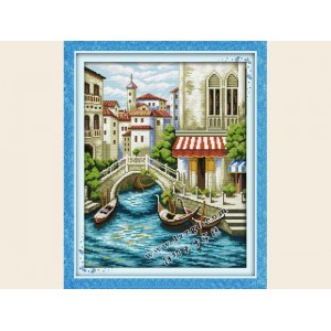 Набор для вышивания крестиком "Венецианские мостики" F239