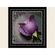 Набор для вышивания крестиком "Фиолетовая роза" H023-4