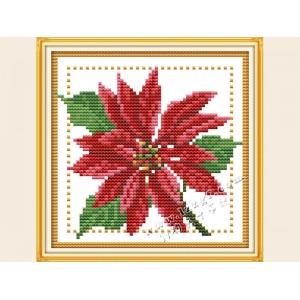 Набор для вышивания крестиком "Детские цветочек - декабрь" H434
